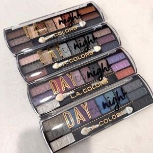 (4) New L.A.Colors Day to night Eyeshadow Palette Bundle